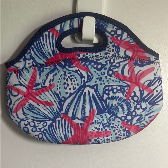Colorful Seashell and Starfish Neoprene Lunch Bag - Picture 1 of 4